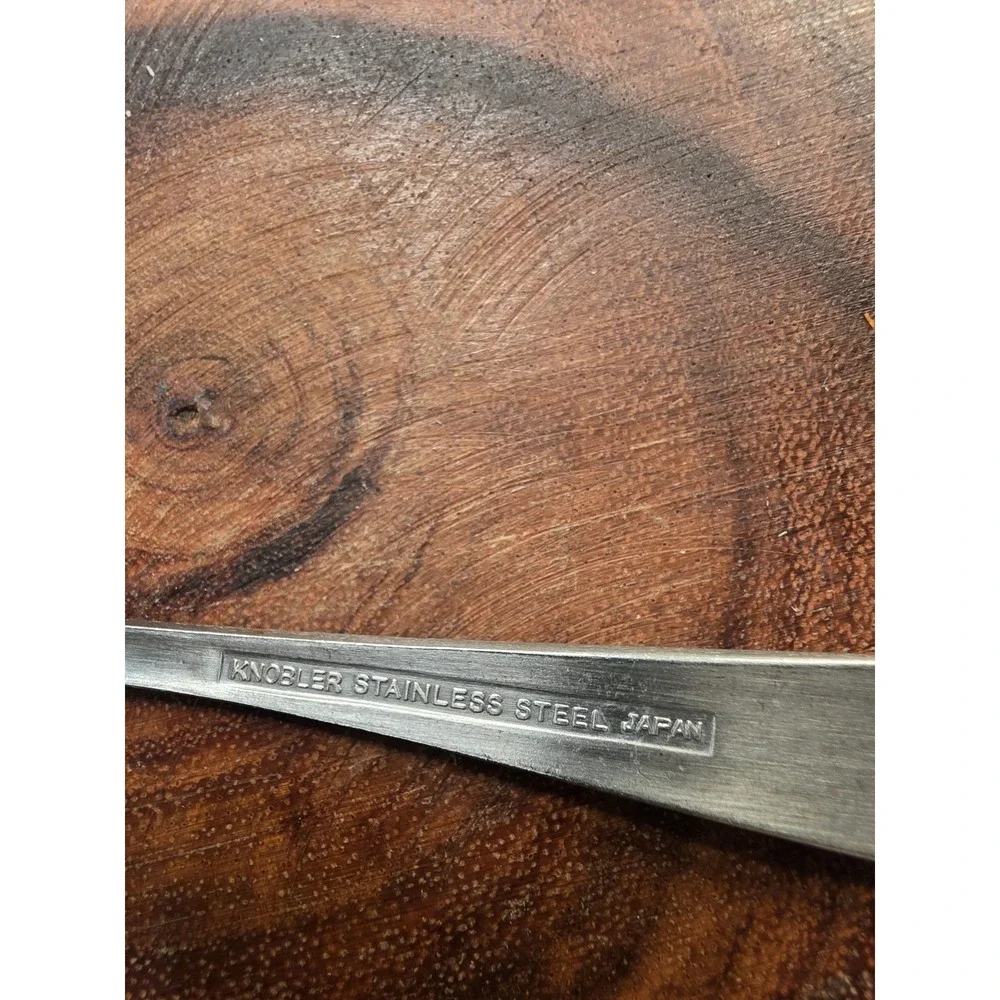 VTG Knobler Stainless Steel Japan Flatware Serrated Citrus Grapefruit Spoon